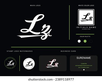 Initial Lz Logo Image, Creative Lz zl Logo Letter Vector Icon For Your Finance or Business