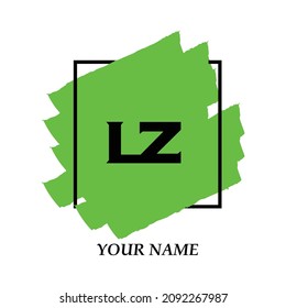 Initial LZ logo template vector illustration