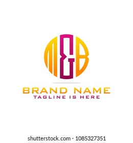 Initial M & B abstract logo template vector
