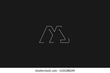 Initial M Letter Logo Design
