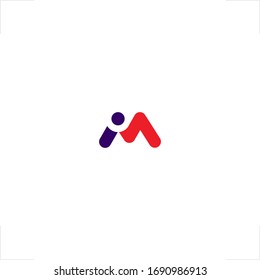 initial I M letter logo design