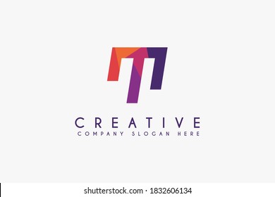 initial M letter logo design vector illustration. M Minimalist logo isolated on white background