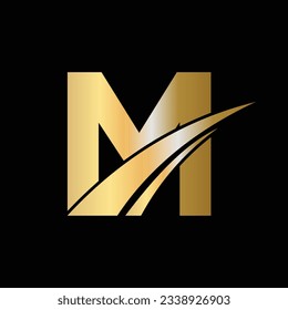 Initial M Letter Logo Design Symbol. Letter M Logotype Sign Template