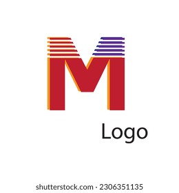 Initial M letter luxury beauty flourishes ornament monogram logo Swoosh Letter Logo Design for business and company identity. Water Wave M Logo with modern trendy