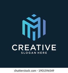 Initial of M logo design inspiration