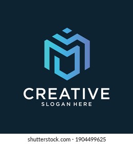 Initial of M logo design inspiration