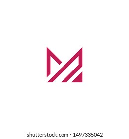 Initial M logo design template