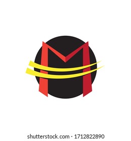 Initial M logo design template