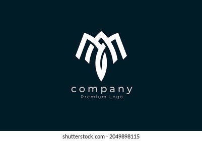 Initial M A Logo, modern letter M A monogram line style, flat design logo template, vector illustration