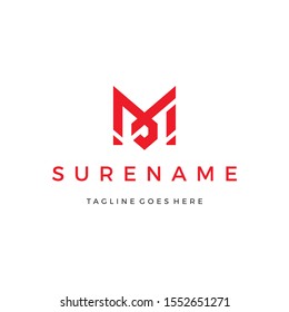 Initial M logo vector icon illustration