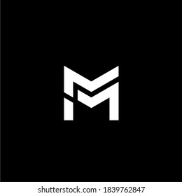 Initial M, MM Monogram design logo / icon with eps