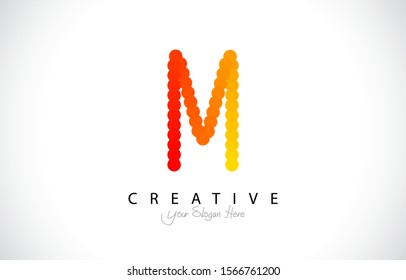 Initial M Modern Trendy Design Logo Concept. Creative look Icon Logo with circle and gradient style Vector Illustration.