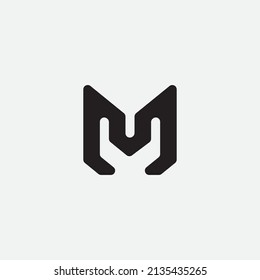 Diseño inicial del logotipo en monograma m.