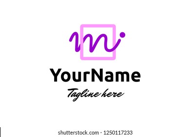 Initial m personal branding logo icon vector template illustration