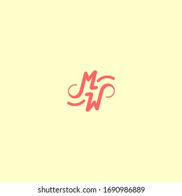 Logo-Design des ersten M W-Briefes