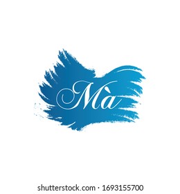 Initial MA letter Logo Design vector Template. Abstract Letter MA logo Design