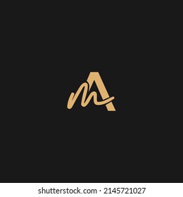 Initial MA letter Logo Design vector Template. Abstract Letter MA logo Design
