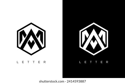 Initial MA letter Logo Design vector Template. Abstract Letter MA logo Design