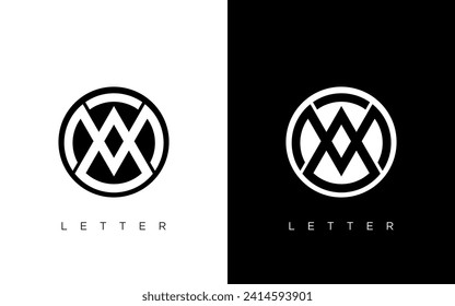 Initial MA letter Logo Design vector Template. Abstract Letter MA logo Design