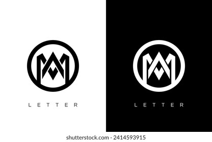 Initial MA letter Logo Design vector Template. Abstract Letter MA logo Design