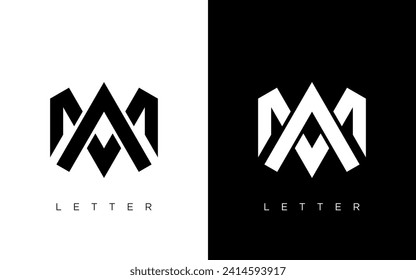 Initial MA letter Logo Design vector Template. Abstract Letter MA logo Design