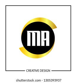 Initial MA Letter Logo Template Design