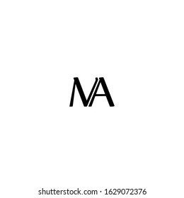 Initial Ma Logo Design Vector Illustration Stock Vector (Royalty Free ...