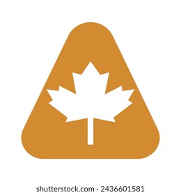 Initial Maple Logo combine with letter A vector template