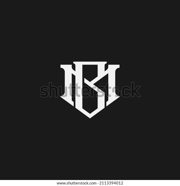 Initial MB BM M B Monogram Logo\
Template Vector Illustration Isolated in Black White\
Background