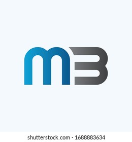 Initial MB letter Logo Design vector Template. Abstract Letter MB logo Design