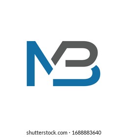 Initial MB letter Logo Design vector Template. Abstract Letter MB logo Design