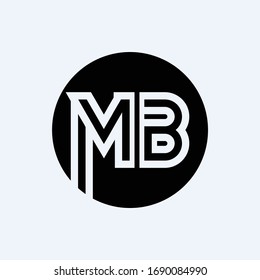 Initial MB letter Logo Design vector Template. Abstract Letter MB logo Design
