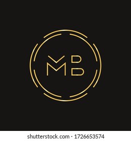 Initial MB letter Logo Design vector Template. Abstract Letter MB logo Design