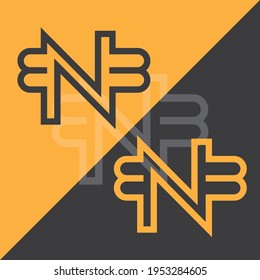 Plantilla del vector de diseño del logotipo de la carta MB inicial.