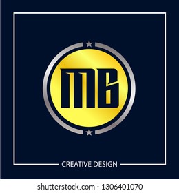 Initial MB Letter Logo Template Design