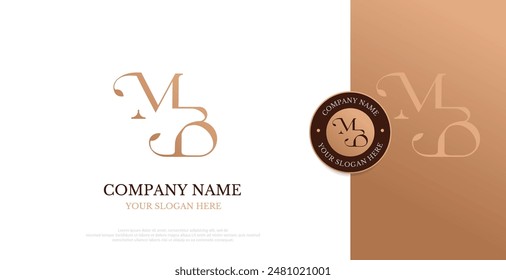 Initial MB Logo Design Vector 