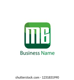 initial mb logo template
