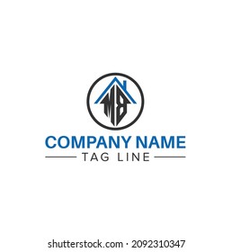 initial MB real estate logo vector