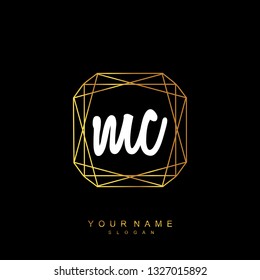 Initial MC handwriting logo vector Initial MC handwriting logo vector