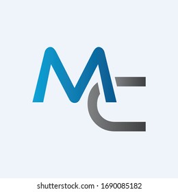 Initial MC letter Logo Design vector Template. Abstract Letter MC logo Design