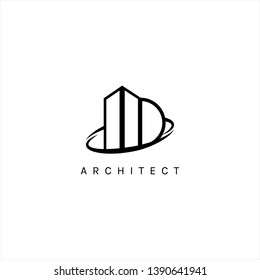 Initial MD logo design insipration. Real estate logo design inspiration. - Vector