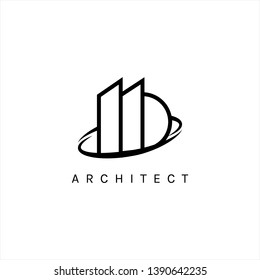 Initial MD logo design insipration. Real estate logo design inspiration. - Vector