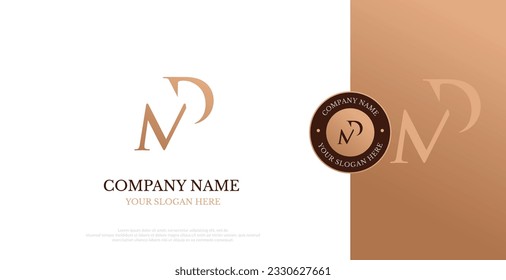 Initial MD Logo Design vector