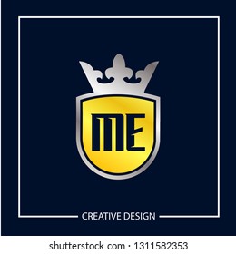 Initial ME Letter Logo Template Design