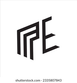 Initial ME letter luxury beauty flourishes ornament monogram logo Swoosh Letter Logo Design for business and company identity. Water Wave ME Logo with modern trendy