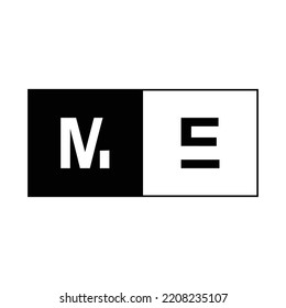 initial ME logo business letter finance signature