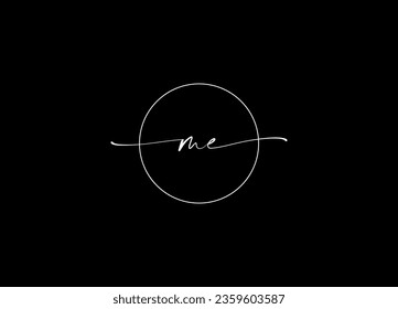 Ursprüngliches ME-minimalistisches modernes Logo-Design
