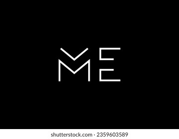 Ursprüngliches ME-minimalistisches modernes Logo-Design