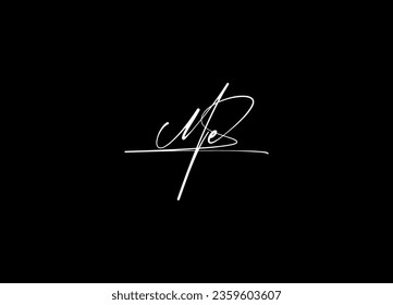 Initial  ME  minimalist modern logo design