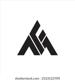 Initial Mf letter logo with creative vector modern business logo design